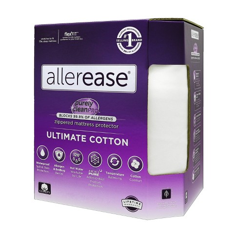 Old Version) AllerEase Maximum Allergy & Bed Bug Protection Zippered Mattress  Protector, Twin 
