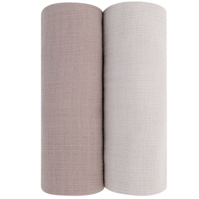 Ely's & Co. Cotton Muslin Swaddle Blanket  2 Pack
