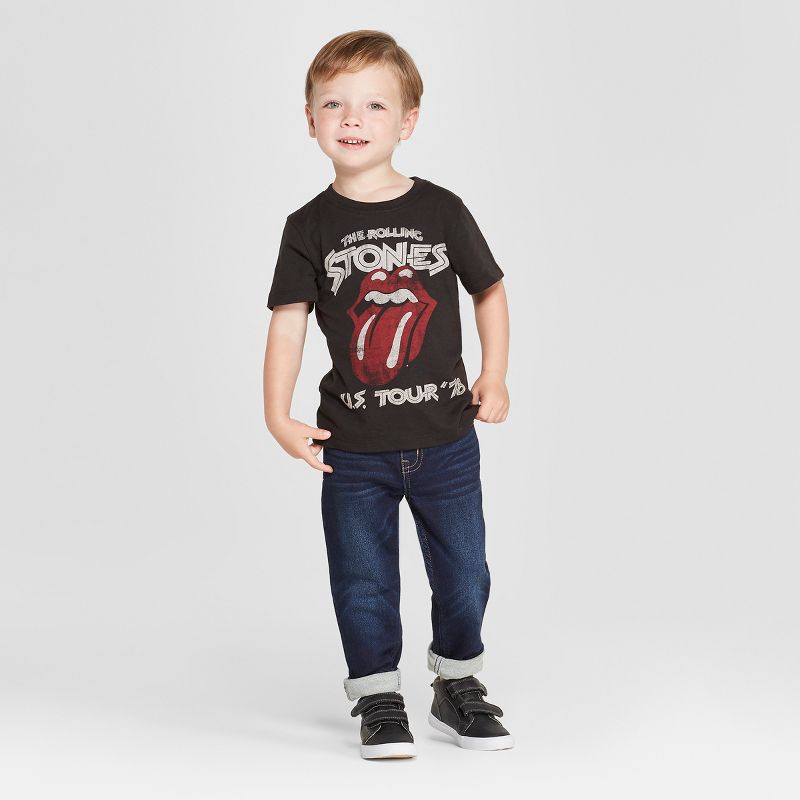 Toddler Boys' The Rolling Stones Short Sleeve T-Shirt - Black, 3 of 10