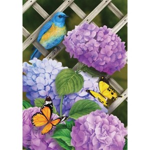 Briarwood Lane Spring Garden Flag 12x18 For Outdoor Hydrangea Gathering For Spring Garden Flag Flags For Outside - 1 of 4