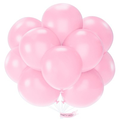PartyWoo Balloons Light Pink Pastel Baby Pale 18 Inch 20 pcs