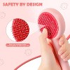 BABYYER Pet Hair Brush With Self Cleaning Button For Cat & Dog , Easy To Remove Loose Undercoat,Needle-tip Massage Beads,No Harm To The Skin - 4 of 4