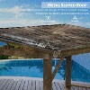 Cuschoice Grill Canopy for Outdoor Grill w/Double Galvanized Steel Roof and 2 Side Shelves, BBQ Gazebo Grill Tent for Patio Garden Backyard - 3 of 4