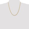 Black Bow Jewelry 3.25mm 10k Yellow Gold D/C Quadruple Rope Chain Necklace - 2 of 4