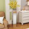 Racxily Floor Vase, Silver Mirror Design with MDF & Glass for Artificial Plants - 3 of 4