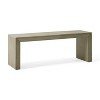Acacia Wood Bench, Light Gray - 3 of 4