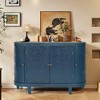 Bella Depot 47'' Oval Buffet Sideboard Storage Cabinet with 4 Sliding Door - 2 of 4