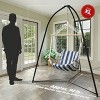 Sorbus Hanging Swing Chair Stand Frame- for Indoor & Outdoor Relaxation, Holds Up to 330 lbs, No Trees or Drilling Needed - 3 of 4