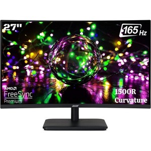 Acer Nitro 27" Class Gaming LCD Monitor 16:9 250 Nit 5 ms Speakers HDMI VGA - Black - ED270R H - Manufacturer Refurbished - 1 of 4