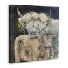 Stupell Industries Highland Cattle with Flower Garlands Canvas Art - 2 of 4