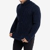 X RAY Men's Cable Knit Cowl Neck Sweater - 4 of 4