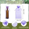 Unique Bargains Organza Drawstring Wine Bottle Wrapping Gift Bags 14.5" x 5.5" 20 Pcs - 2 of 4
