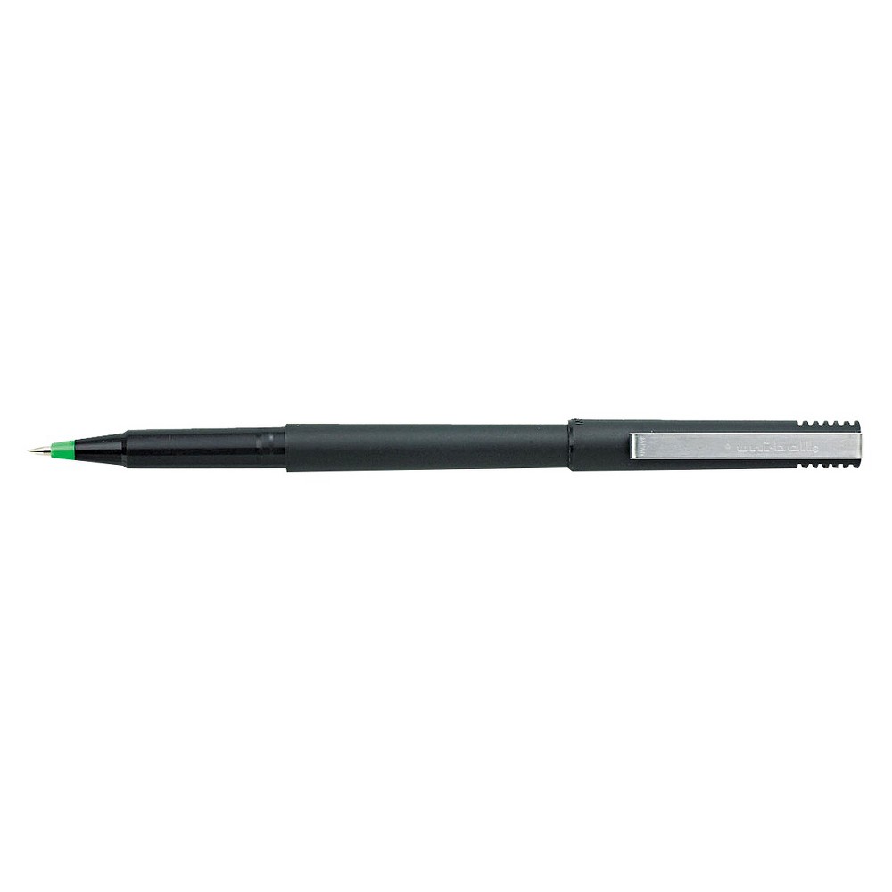 UPC 070530601541 product image for uni-ball Roller Ball Stick Dye-Based Pen, Micro- Green Ink (12 per | upcitemdb.com