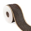 3" Carmel Jacquard Double-Sided Ribbon Black - National Tree Company - 4 of 4