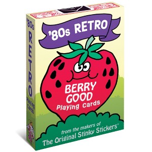 TREND 80's Retro Playing Cards – Stinky Stickers Artwork,52-Card Deck,Bonus Card - 1 of 4