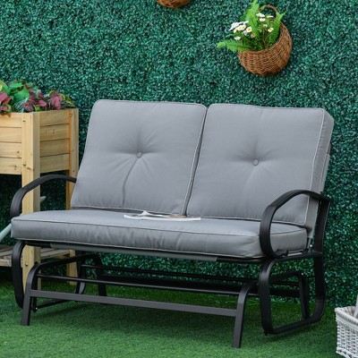 Outsunny 2-Seater Wooden Garden Bench Outdoor Patio Loveseat Natural