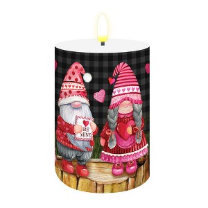 Briarwood Lane Valentine's Flameless Candle 6x3 Valentines Gnomes Flameless Candle with Timer for Valentine's - 1 of 4