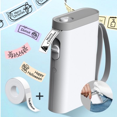 FLEXYVA Label Maker Machine with Tape, Nelko P21 Portable Bluetooth Label Printer, Mini Label Makers with Multiple Templates for Office Home
