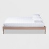 Laure French Bohemian Wood Platform Bed Frame - Baxton Studio - 2 of 4