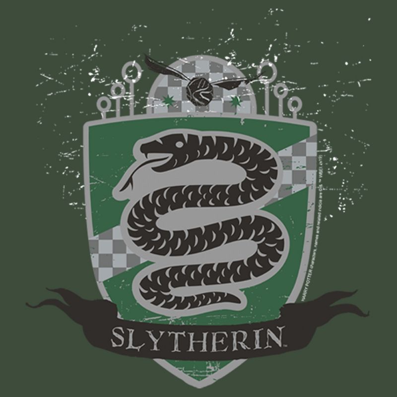 Juniors Womens Harry Potter Slytherin House Shield Festival Muscle Tee, 2 of 5