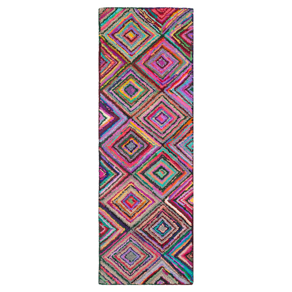 2'3inx9' Kaylin Rug Red/Purple/Blue - Safavieh