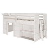 Farmhouse Twin Low Loft with Bookcase - 2 of 4