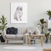 Stupell Industries Grey Shorthair Kitten Portrait Minimal Pet Cat Canvas Wall Art - 2 of 4