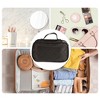 Unique Bargains Travel  Double Layer Makeup Bag Makeup Organizer Bag Storage Bag Portable Waterproof 1 Pcs - 2 of 4