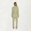 Anna-Kaci Lounge Women's 2-Piece Set Long Sleeve Button Front Pajama Top with Lace Trim Collar and Relaxed Fit Pants - 4 of 4