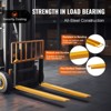 VEVOR Pallet Fork Extensions, 60" Length 4.5" Width, Heavy Duty Carbon Steel Fork Extensions for Forklifts, 1 Pair Forklift Extensions, Yellow - 4 of 4
