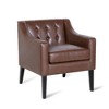 Sofa Chair, Accent Chair With Tapered Rubber Legs, Sloped Armrest, Button-tufted Modern Single Sofa Reading Chair For Living Room Bedroom Home Office - 4 of 4