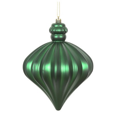 Vickerman 6" Matte Onion Drop Christmas Ornament