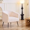 Nordlys Metal and Velvet Lounge Chair Modern Design Style Upholstery Living Room - 3 of 4