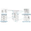5 Star Super Deals Swivel Power Outlet Charging Tower Station Shelf - 6 Spin Rotating Wall Charger Ports + 3 Fast Charging USB - Surge Protector - 2 of 4