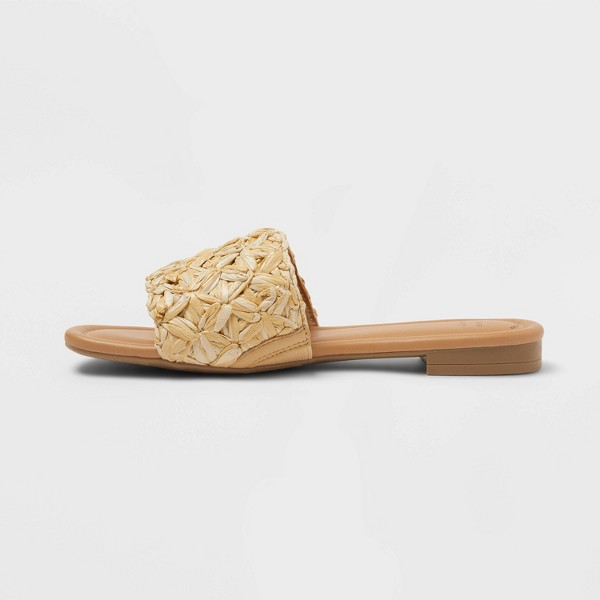 Sandalias deslizantes Jolie para mujer - A New Day™ Natural 2