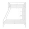Sapphtopaz Space-Saving Metal Frame Bunk Bed for Teens/Adults, Simple Bed Frame with Guardrails No Box Spring Needed for Bedroom, Kids Room - 2 of 4