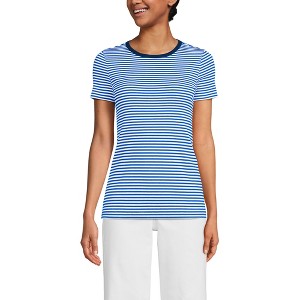 Lands' End Women's Cotton Rib T-shirt - 1 of 3