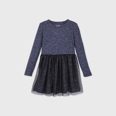 girls long sleeve tulle dress