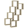 vidaXL Wall Cube Shelf Sonoma Oak 35.4 in.x5.9 in.x46.9 in. Engineered Wood - 2 of 4