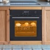 24" Stainless Steel Built-In Electric Oven, Convection Oven 3-Layer Insulated Glass Door ,Touch Control and  - 240V 3000W Power for Fast Cooking - 3 of 4
