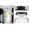 Claxy Black Glass Ceiling Light Flush Mount Fixture - 2 of 4