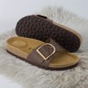 CUSHIONAIRE Leeds Sandals for Women, Slip On Big Buckle Slide Womens Sandals with Memory Foam Footbed, Comfortable Summer Footwear - 2 of 4