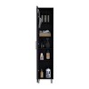 FURNIinspire Utility Storage Cabinets Tall Storage Cabinet Bathroom Close With 4 Shelves For Living Room, Bathroom, Kitchen, Black, 11.7"*15.7"*70.8" - 2 of 4