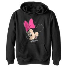 Disney Womens Hoodie Minnie Mouse Peeking Pullover Sweatshirt