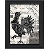 HomeRoots WELCOME TO THE FARM CHICKEN Black Framed Print Wall Art - 4 of 4