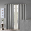 Stylish Polyester Printed Heathered Window Panel,Textured Blackout Curtain fits Modern Room Decor for All Season, Grey, 50x54" - 3 of 4