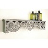 10"x48" Wooden Floral Wall Shelf White - Olivia & May: Farmhouse Style, MDF Construction, No Assembly Required - 2 of 4