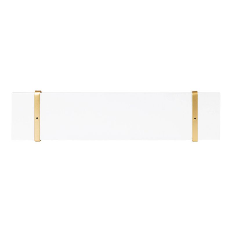 2pk 18&#34; Soloman Wooden Shelves with Brackets White - Kate &#38; Laurel All Things Decor, 5 of 12