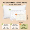 KeaBabies Mini Toddler Pillow with Pillowcase, 9x13 Small Pillow for Toddler, Soft Kids Pillow for Sleeping, Travel, Age 2-4 - 2 of 4