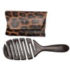 Magic Hair Brush Fashion Black, Flexible & Vented For Detangling w/ Storage Wallet - 2 of 4